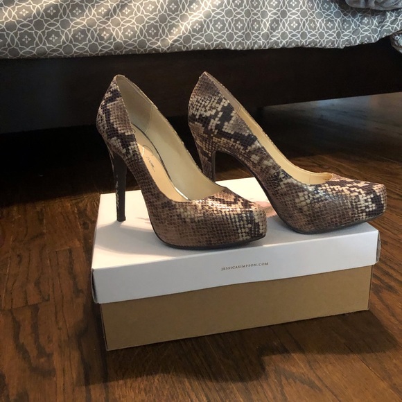 Jessica Simpson Snake Print Platform - Picture 3 of 4